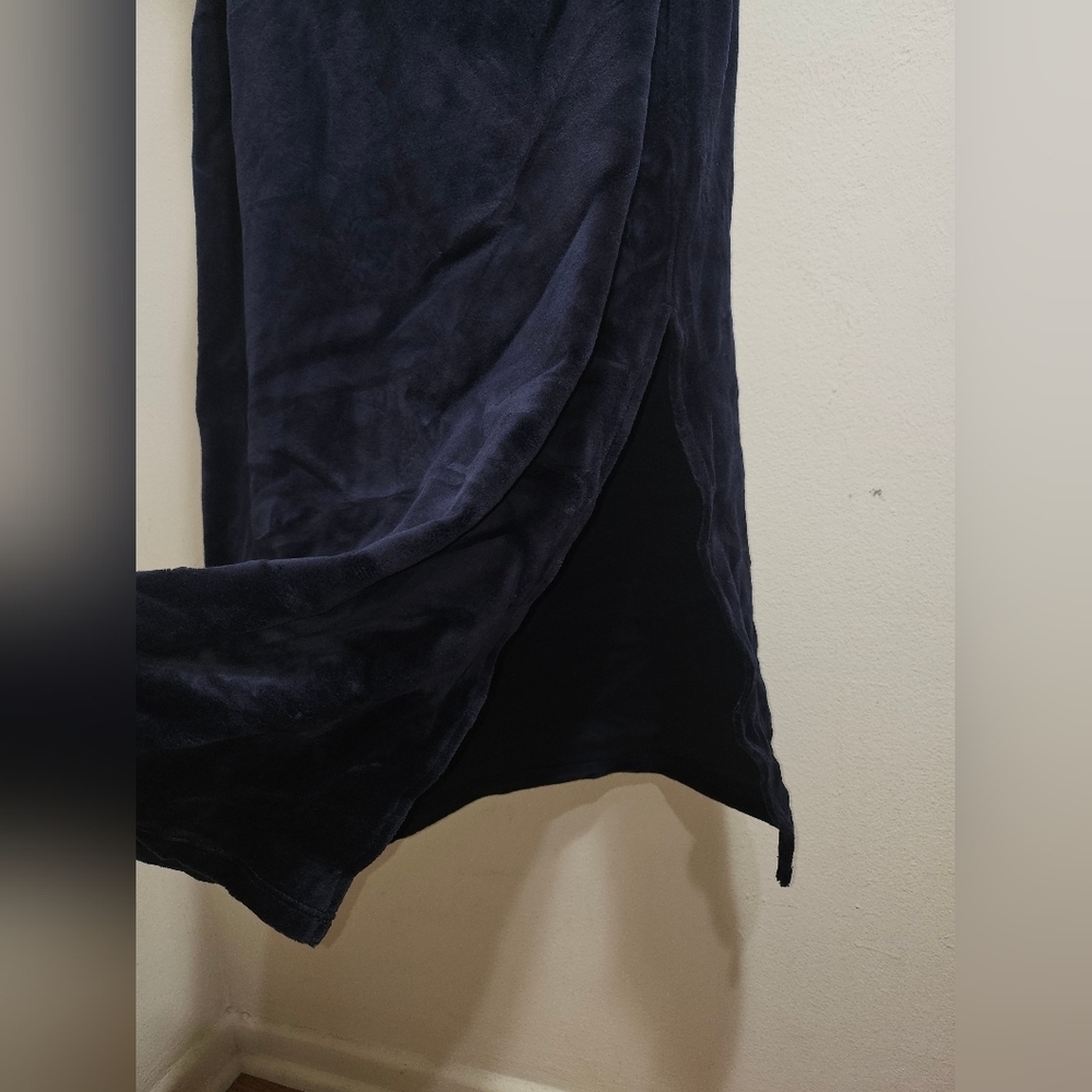 NWT Juicy Couture Velour Tank Dress Dark Blue Regal High Neck Small - Picture 6 of 9